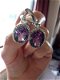 925 zilver amethyst crystal? oorbellen..gestempeld - 0 - Thumbnail