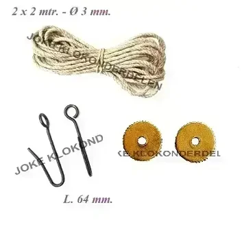 = Comtoise touw + haken en ringen =40025 - 0