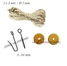 = Comtoise touw + haken en ringen =40025