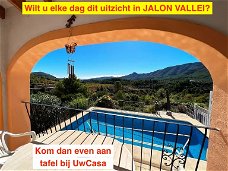 Uw eigen Villa in JALON VALLEI met mooi zeezicht eigen parking en met