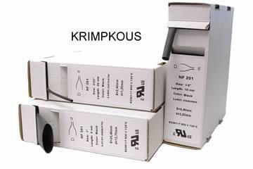 Rol krimpkous maat 12,7-6,4 mm lengte 8 mtr. - 0