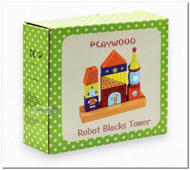 Robot Blocks Tower - Playwood - 1