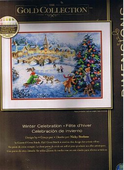 Borduurpakket Winter Celebration van Dimensions Gold - 0