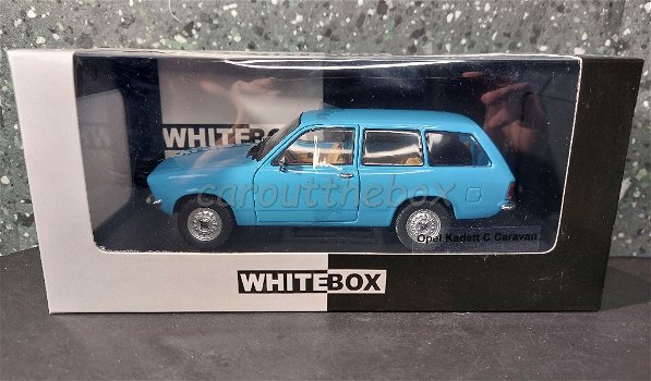 Opel Kadett C caravan blauw 1/24 Whitebox WB088 - 3