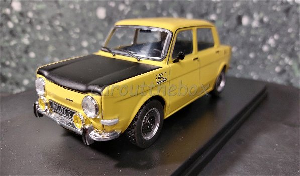 Simca 1000 Ralley 2 geel 1/24 Whitebox WB089 - 1
