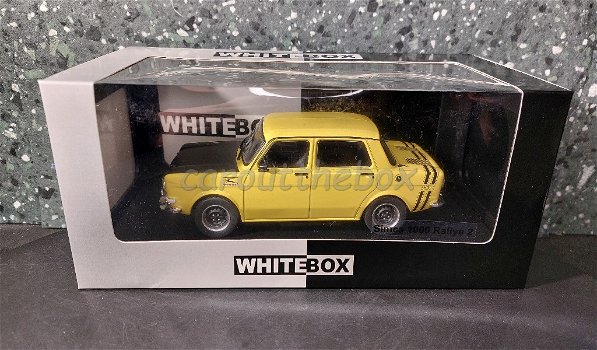 Simca 1000 Ralley 2 geel 1/24 Whitebox WB089 - 3