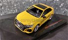 Audi RS 3 limousine 2022 geel 1/43 Ixo V952 - 1 - Thumbnail
