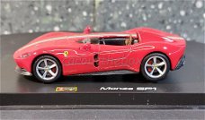 Ferrari Monza SP1 rood 1/43 Bburago B086