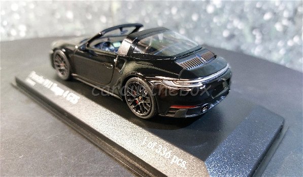 Porsche 911 Targa 4 GTS 2021 zwart 1/43 Minichamps Mi096 - 2