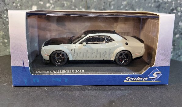 Dodge Challenger 2018 wit 1/43 Solido Sol083 - 3