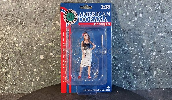 Diorama figuur Pin-up Girl SUZY 1:18 Amer. diorama AD455 - 2