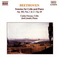 Jenő Jandó - Beethoven - Csaba Onczay – Sonatas For Cello And Piano (CD) Nieuw