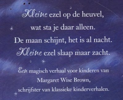 SLAAP ZACHT KLEINTJE - Margaret Wise Brown - 1