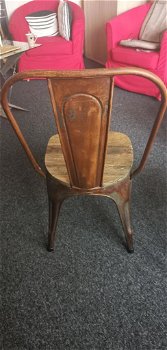 4 Vintage design stoelen (rusty Look ) - 2