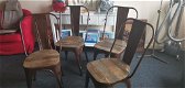 4 Vintage design stoelen (rusty Look ) - 3 - Thumbnail