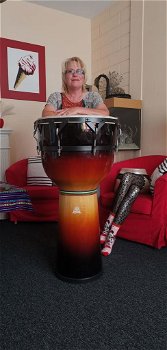 Reuzen djembe's van het merk Meinl 2 stuks - 0