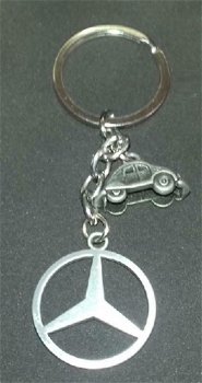 Mercedes sleutelhanger(nr.10)(mat grijs) - 0