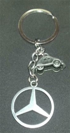 Mercedes sleutelhanger(nr.10)(mat grijs)
