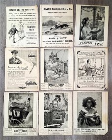 Punch 9 bladen met reclame uit 1903-1919