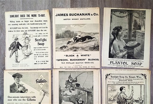 Punch 9 bladen met reclame uit 1903-1919 - 1