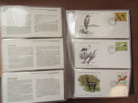 Verzameling World Wildlife FDC's - 2