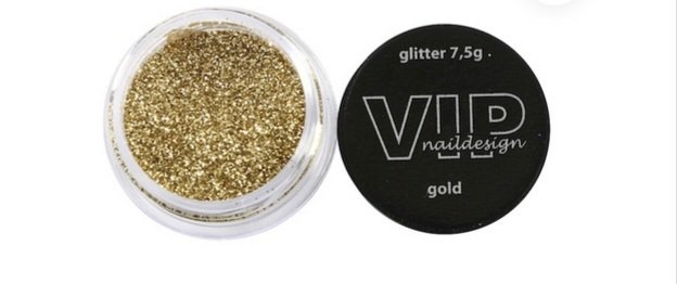 VIP Naildesign - Glitter gold - 0