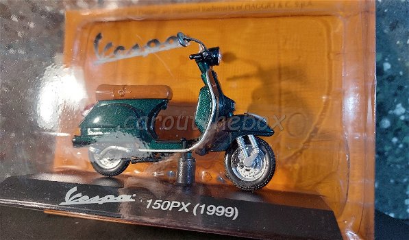 Vespa 150PX 1999 groen 1:18 Atlas AT496 - 1