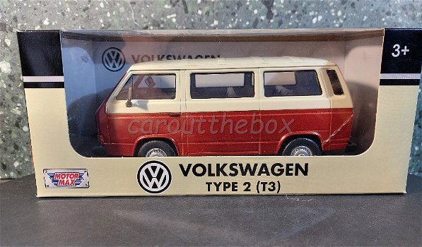 Volkswagen type 2 (T3) bruin 1/24 Motormax - 3