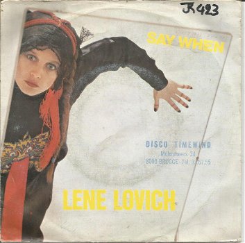 Lene Lovich : Say when (1979) - 0