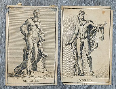 Etsen Apollon en Meleagre [18e eeuw?] - 0