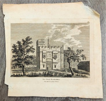 Gravure Rye House Hertfordshire 1784 Sparrow - Engeland - 0