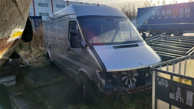 mb sprinter 412 D Xlang/hoog dubb lucht bj1998 mwe motor en bak - 0