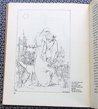 Alphabet and Image Nr. 6 1948 Pre-Raphaelite drawings etc - 3