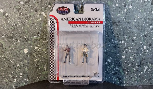 Diorama figuur Race Day set 3 1:43 Amer. diorama AD312 - 1