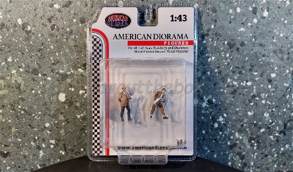 Diorama figuur Race Day set 4 1:43 Amer. diorama AD313 - 1