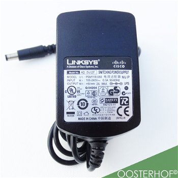Linksys Cisco - PSM11R-050 5V ⎓ 2A Adapter 5.5 mm plug Ø - 1