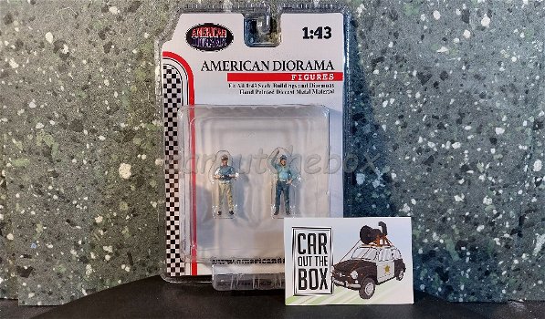 Diorama figuur Racing Legend - 50s 1:43 Amer. diorama AD326 - 2