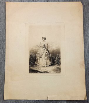 Baxter print 1850 Jenny Lind - sopraan - 0