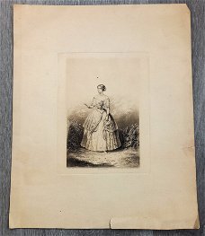 Baxter print 1850 Jenny Lind - sopraan