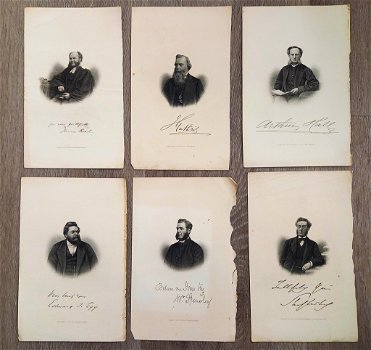 6 prenten Engraved by J. Cochran from a Photograph - 0