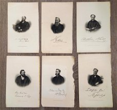 6 prenten Engraved by J. Cochran from a Photograph