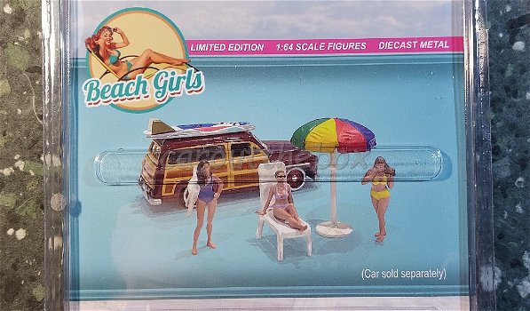 Diorama figuur Beach Girls 1:64 Amer. diorama AD243 - 1