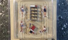 Diorama figuur Lady Mechanic 1:64 Amer. diorama AD280