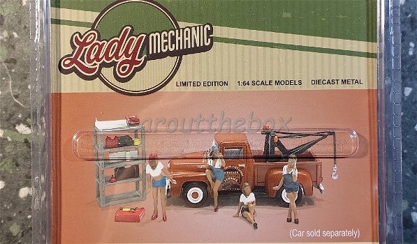 Diorama figuur Lady Mechanic 1:64 Amer. diorama AD280 - 1