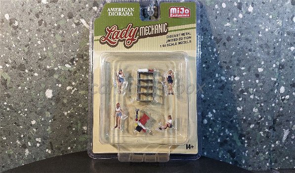 Diorama figuur Lady Mechanic 1:64 Amer. diorama AD280 - 2