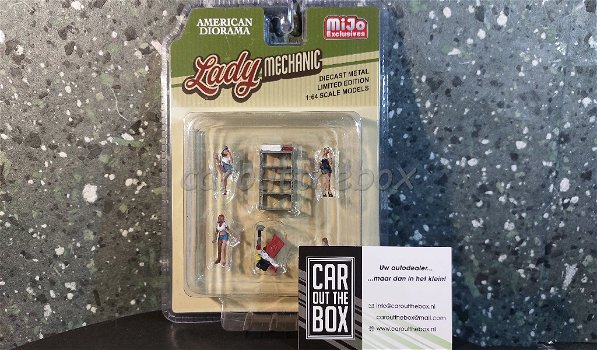 Diorama figuur Lady Mechanic 1:64 Amer. diorama AD280 - 4