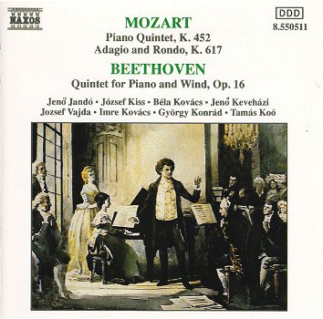Jenö Jandó - Mozart Piano Quintet, K. 452 (CD) Nieuw - 0