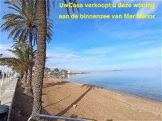 Uw eigen ruime Appartement in MAR MENOR aan binnenzee en met