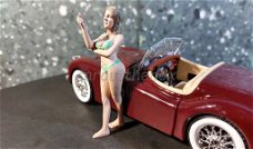 Diorama figuur Bikini Girl - AUGUST 1:24 Amer. diorama AD047