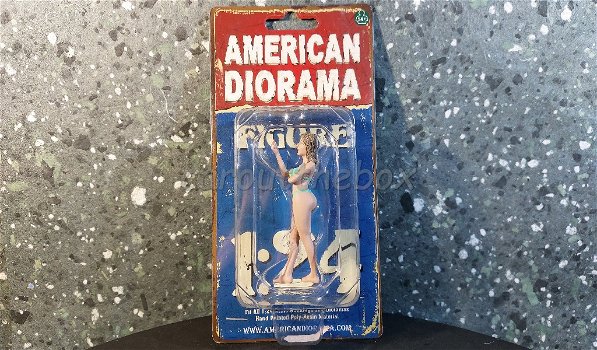 Diorama figuur Bikini Girl - AUGUST 1:24 Amer. diorama AD047 - 2